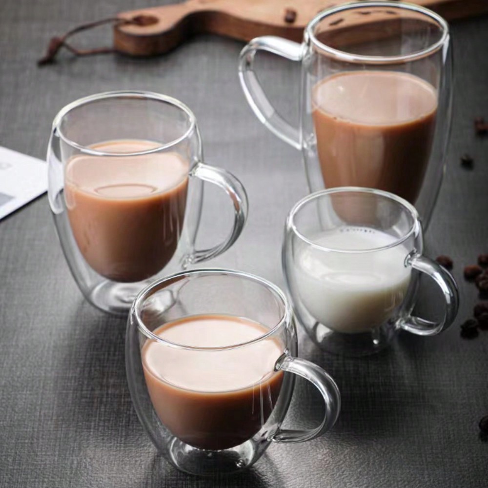 1PC Double Walled Glass Cups H - Espresso Shot Glass ulasan dan harga